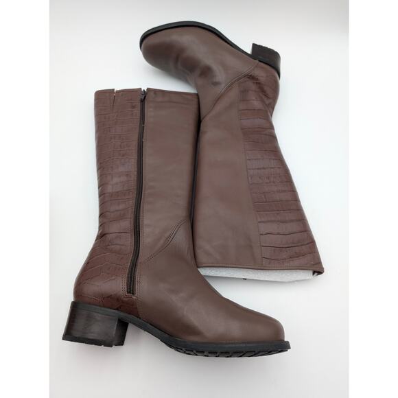 David Tate Superior Waterproof Knee High Boots Women's Brown Size US8.5W EU39 - Picture 13 of 16